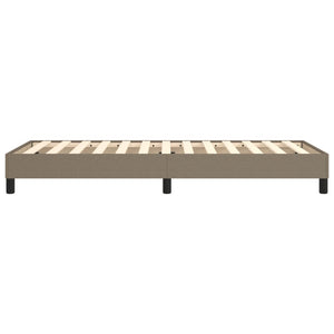 Σκελετός Κρεβατιού με Ελατήρια Taupe 80x200 εκ. Υφασμάτινο