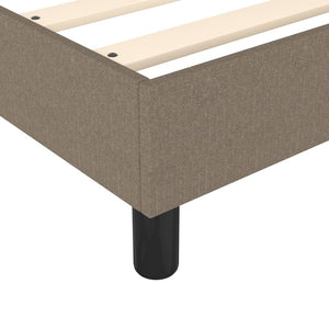 Σκελετός Κρεβατιού με Ελατήρια Taupe 80x200 εκ. Υφασμάτινο