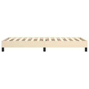 Σκελετός Κρεβατιού με Ελατήρια Κρέμα 80x200 cm Ύφασμα
