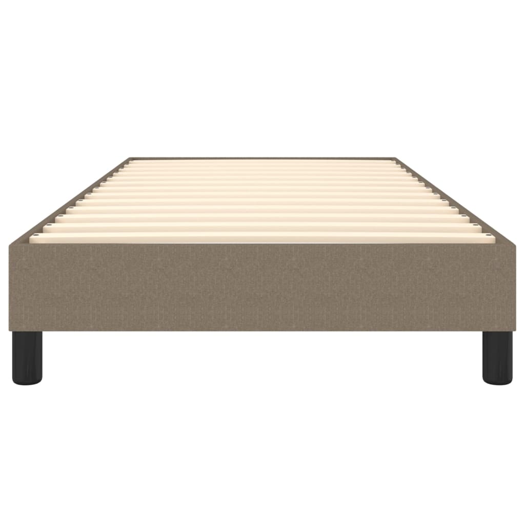 Σκελετός Κρεβατιού με Ελατήρια Taupe 90x190 εκ. Υφασμάτινο