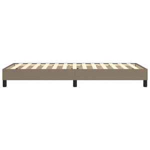Σκελετός Κρεβατιού με Ελατήρια Taupe 90x190 εκ. Υφασμάτινο
