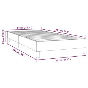 Σκελετός Κρεβατιού με Ελατήρια Taupe 90x190 εκ. Υφασμάτινο