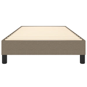 Σκελετός Κρεβατιού με Ελατήρια Taupe 90x200 εκ. Υφασμάτινο