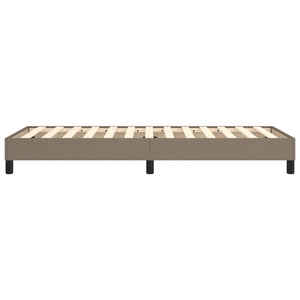 Σκελετός Κρεβατιού με Ελατήρια Taupe 90x200 εκ. Υφασμάτινο