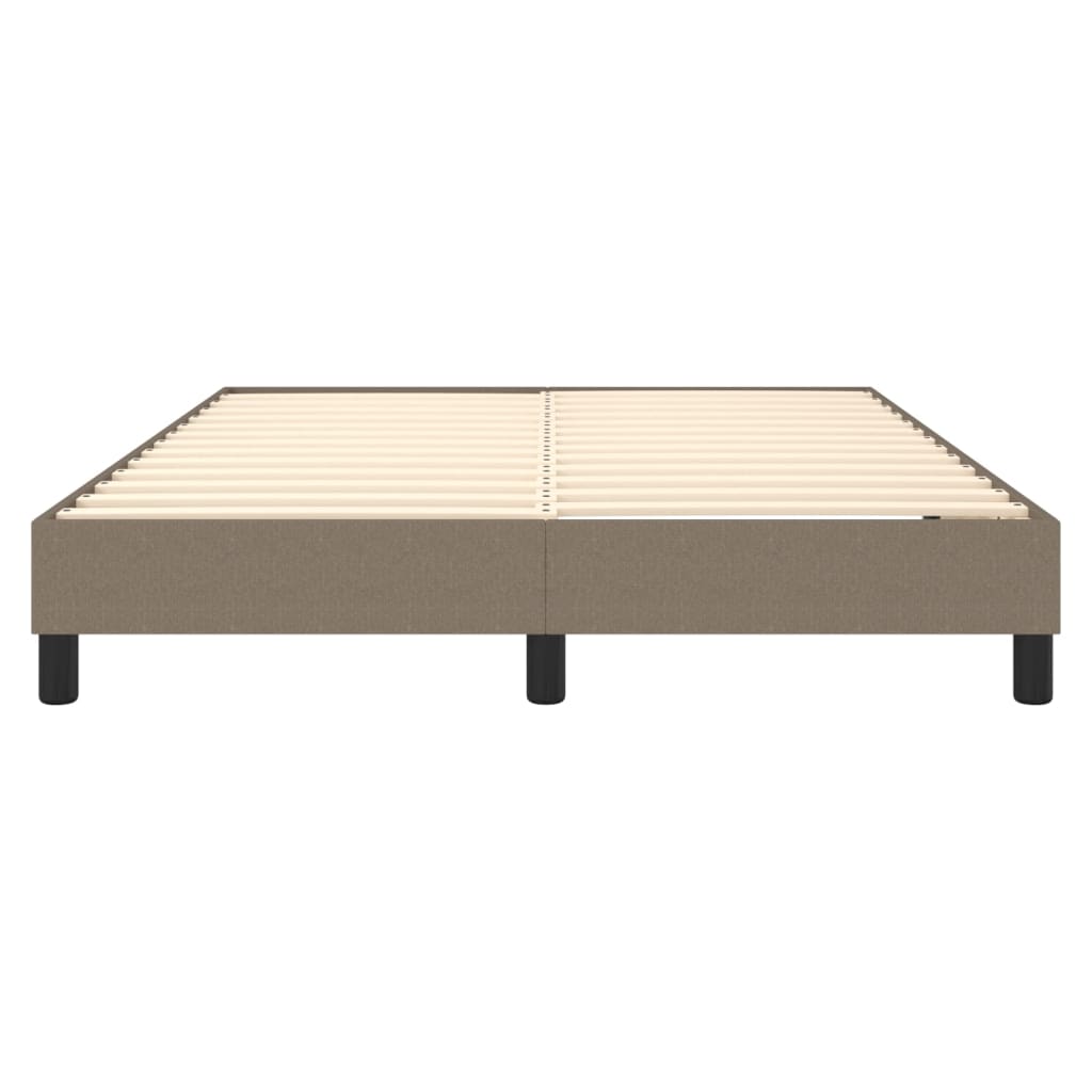 Σκελετός Κρεβατιού με Ελατήρια Taupe 140x190 εκ. Υφασμάτινο - Pakobazaar