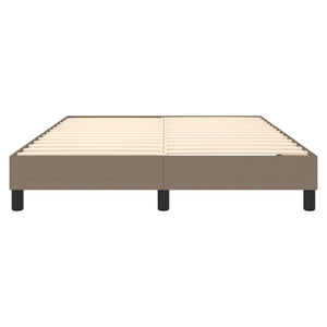 Σκελετός Κρεβατιού με Ελατήρια Taupe 140x190 εκ. Υφασμάτινο - Pakobazaar