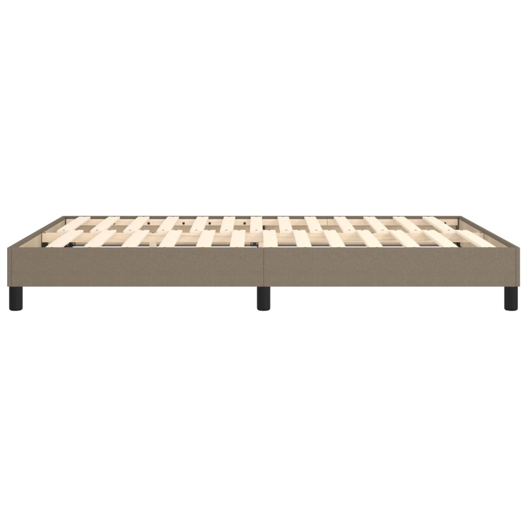 Σκελετός Κρεβατιού με Ελατήρια Taupe 140x190 εκ. Υφασμάτινο - Pakobazaar