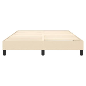 Σκελετός Κρεβατιού με Ελατήρια Κρεμ 140x190 εκ. Υφασμάτινο