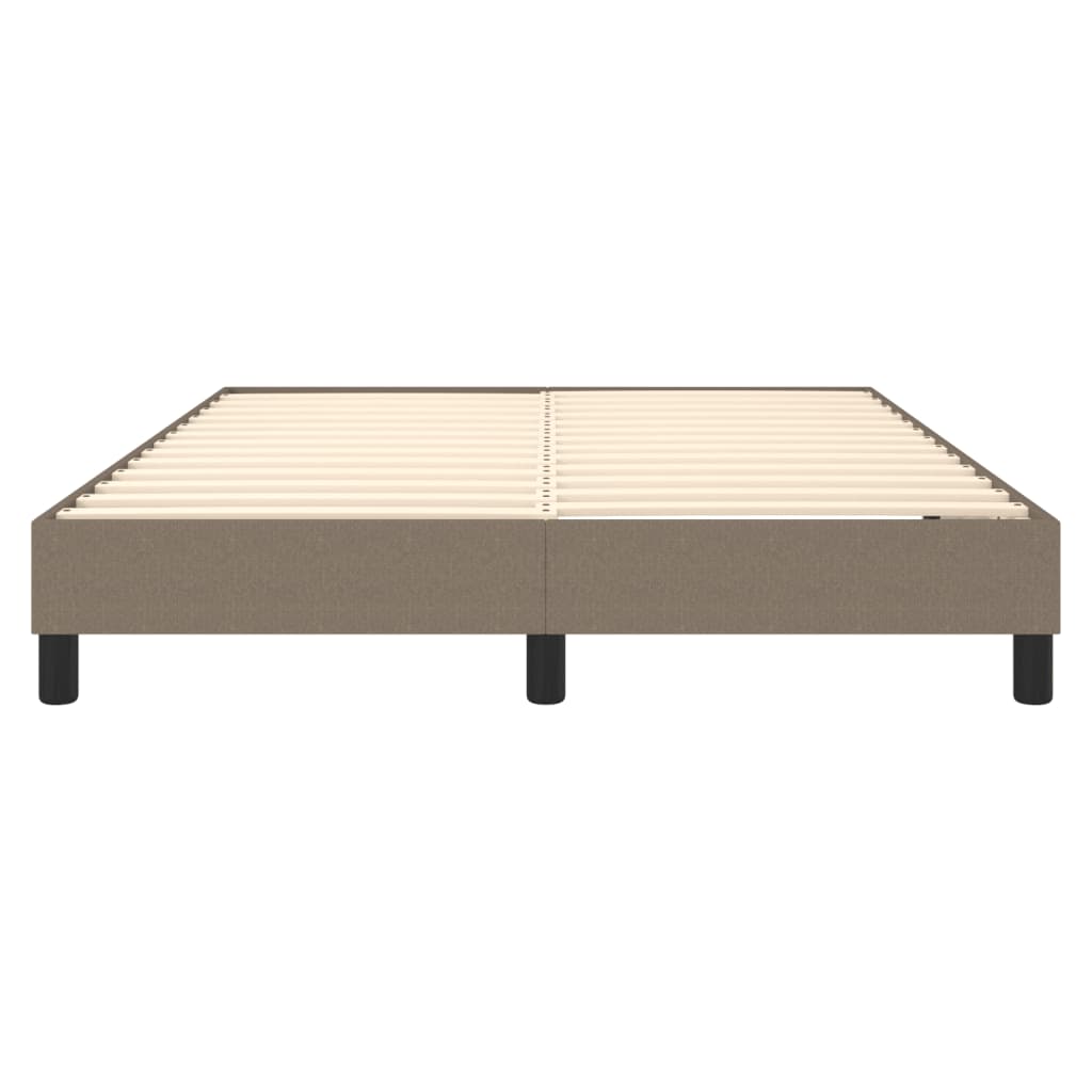 Σκελετός Κρεβατιού με Ελατήρια Taupe 140x200 εκ. Υφασμάτινο