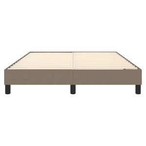 Σκελετός Κρεβατιού με Ελατήρια Taupe 140x200 εκ. Υφασμάτινο