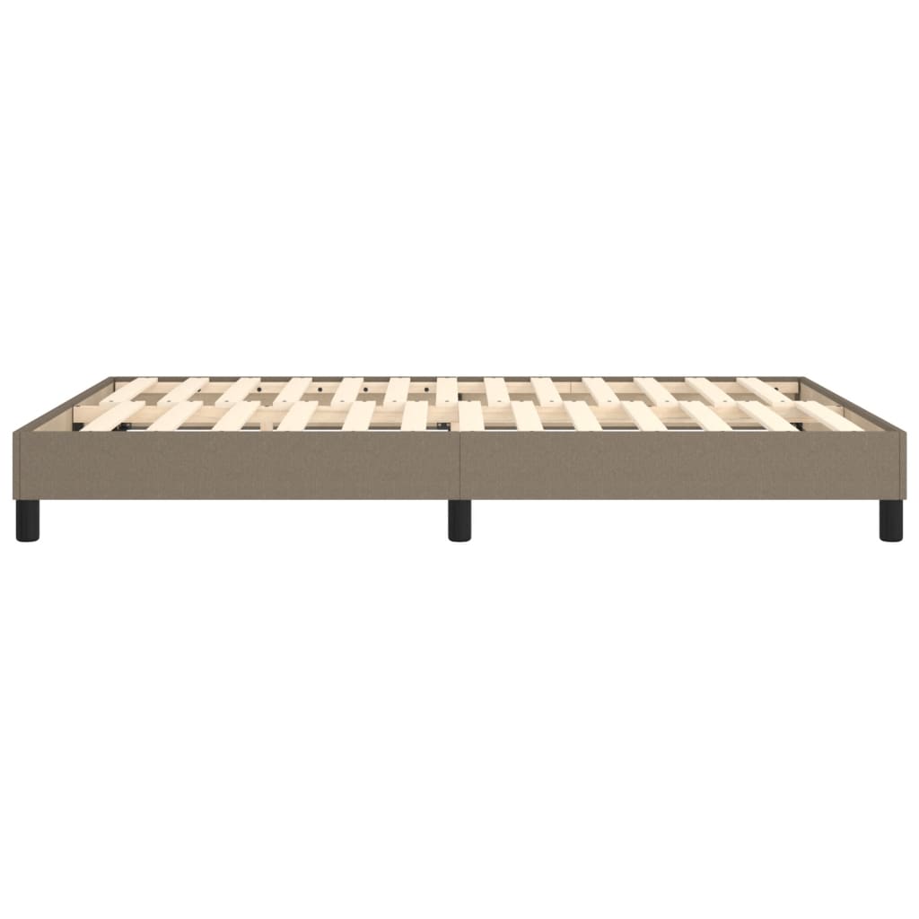 Σκελετός Κρεβατιού με Ελατήρια Taupe 140x200 εκ. Υφασμάτινο
