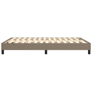 Σκελετός Κρεβατιού με Ελατήρια Taupe 140x200 εκ. Υφασμάτινο