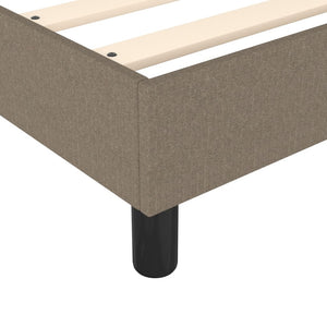 Σκελετός Κρεβατιού με Ελατήρια Taupe 140x200 εκ. Υφασμάτινο
