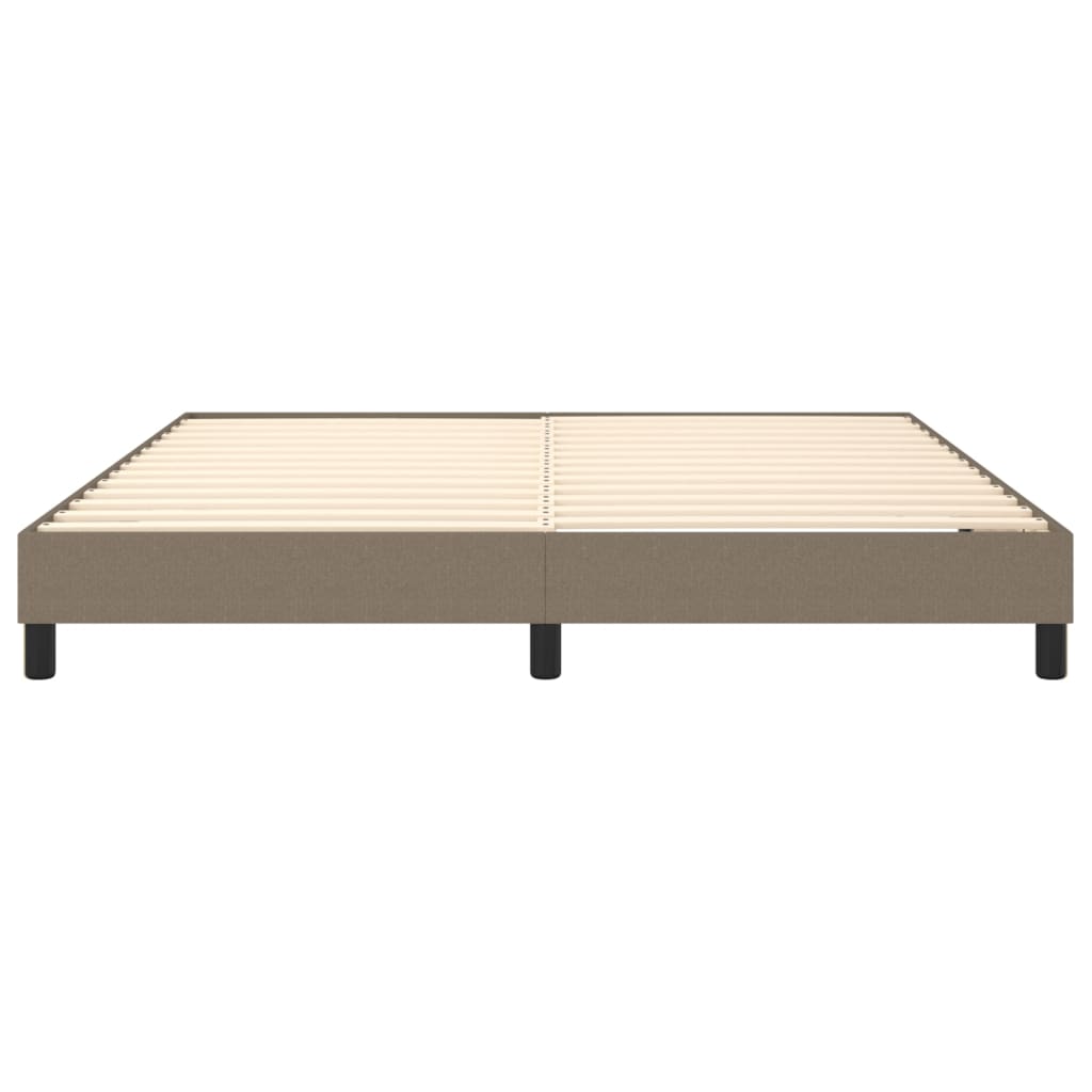 Σκελετός Κρεβατιού με Ελατήρια Taupe 160x200 εκ. Υφασμάτινο