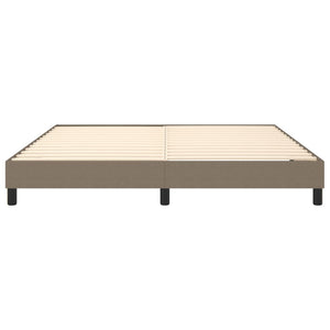 Σκελετός Κρεβατιού με Ελατήρια Taupe 180x200 εκ. Υφασμάτινο