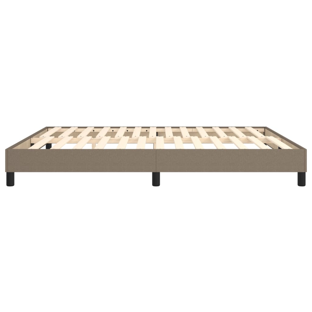 Σκελετός Κρεβατιού με Ελατήρια Taupe 180x200 εκ. Υφασμάτινο