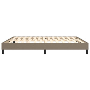 Σκελετός Κρεβατιού με Ελατήρια Taupe 180x200 εκ. Υφασμάτινο