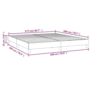 Σκελετός Κρεβατιού με Ελατήρια Taupe 180x200 εκ. Υφασμάτινο