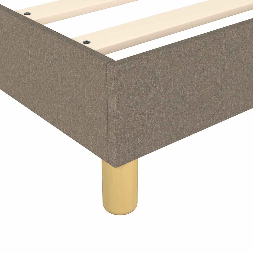 Σκελετός Κρεβατιού με Ελατήρια Taupe 80x200 εκ. Υφασμάτινο