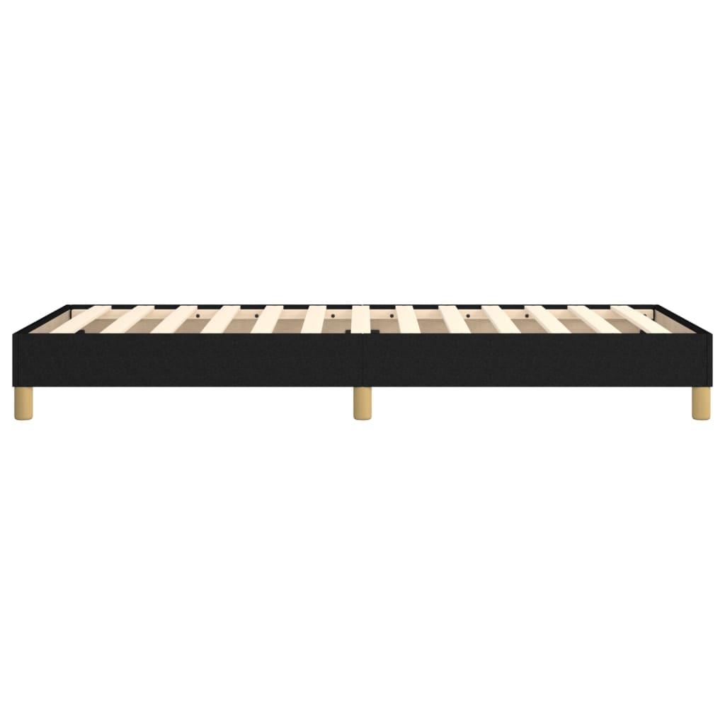Σκελετός Κρεβατιού με Ελατήρια Μαύρο 90x190 εκ. Υφασμάτινο