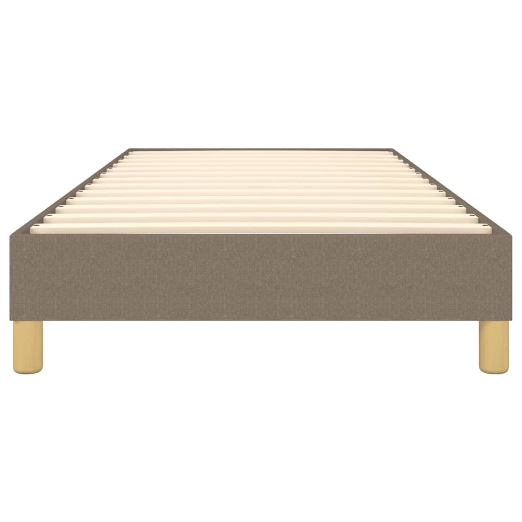 Σκελετός Κρεβατιού με Ελατήρια Taupe 90x190 εκ. Υφασμάτινο