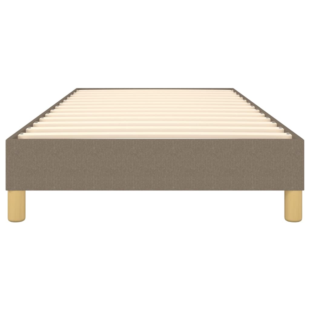 Σκελετός Κρεβατιού με Ελατήρια Taupe 90x200 εκ. Υφασμάτινο