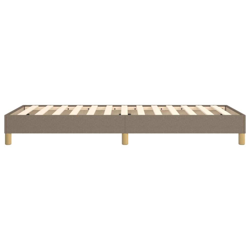 Σκελετός Κρεβατιού με Ελατήρια Taupe 90x200 εκ. Υφασμάτινο