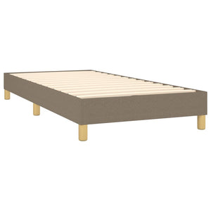 Σκελετός Κρεβατιού με Ελατήρια Taupe 100 x 200 εκ. Υφασμάτινο