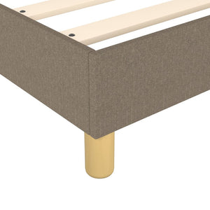 Σκελετός Κρεβατιού με Ελατήρια Taupe 100 x 200 εκ. Υφασμάτινο