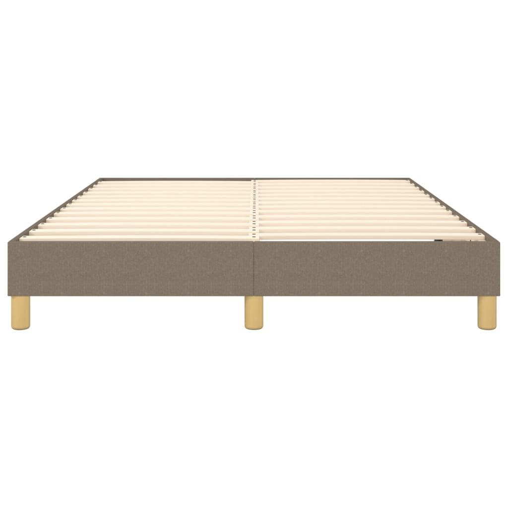 Σκελετός Κρεβατιού με Ελατήρια Taupe 140x190 εκ. Υφασμάτινο