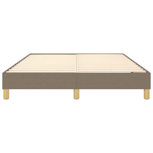 Σκελετός Κρεβατιού με Ελατήρια Taupe 140x190 εκ. Υφασμάτινο