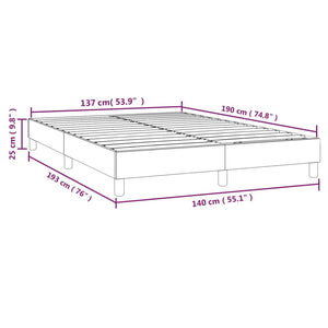 Σκελετός Κρεβατιού με Ελατήρια Taupe 140x190 εκ. Υφασμάτινο