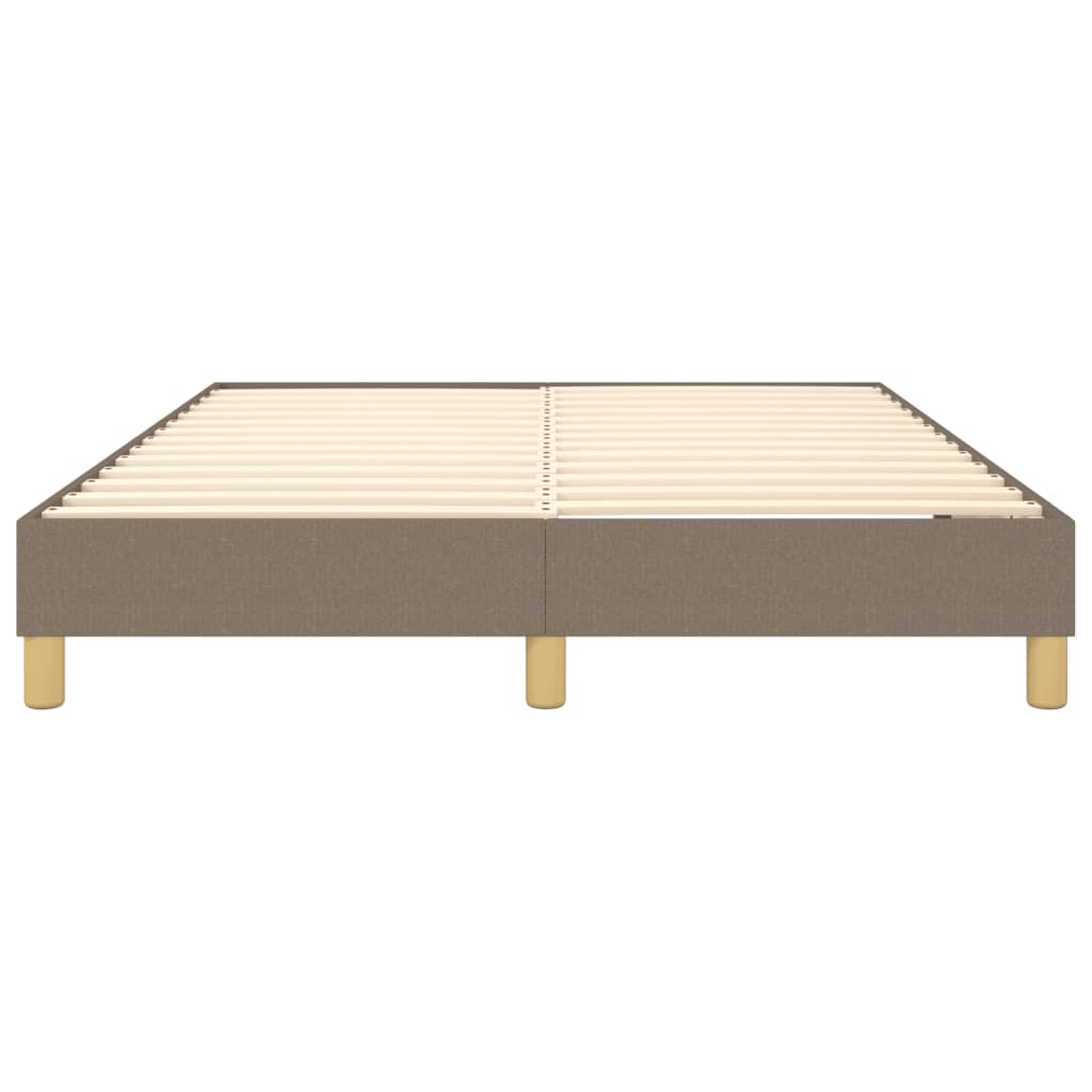 Σκελετός Κρεβατιού με Ελατήρια Taupe 140x200 εκ. Υφασμάτινο