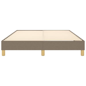 Σκελετός Κρεβατιού με Ελατήρια Taupe 140x200 εκ. Υφασμάτινο
