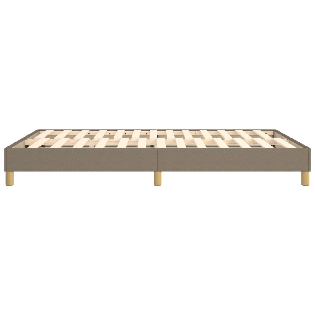 Σκελετός Κρεβατιού με Ελατήρια Taupe 140x200 εκ. Υφασμάτινο