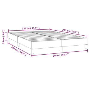 Σκελετός Κρεβατιού με Ελατήρια Μπλε 140x200 εκ.Υφασμάτινο