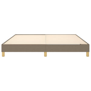 Σκελετός Κρεβατιού με Ελατήρια Taupe 180x200 εκ. Υφασμάτινο