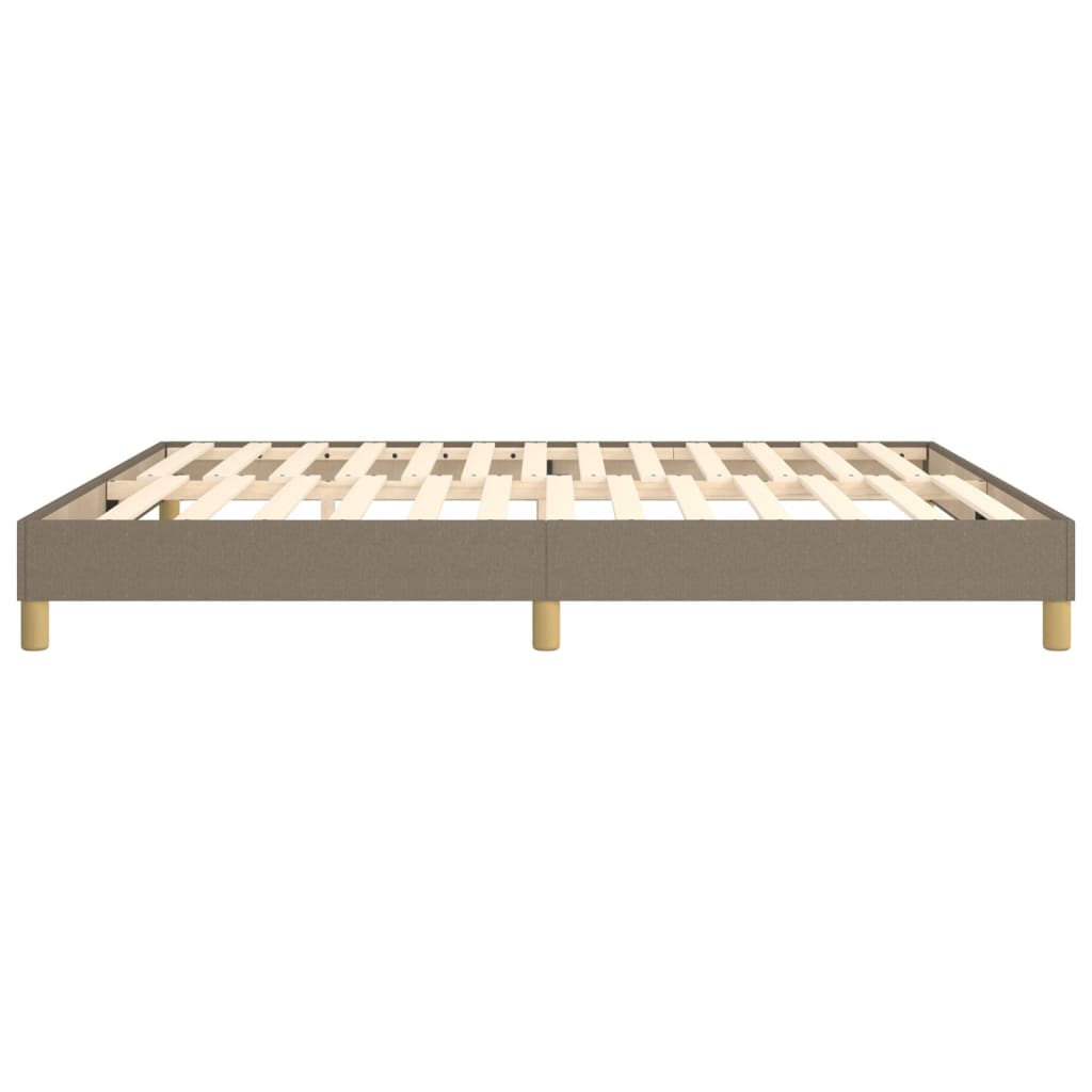 Σκελετός Κρεβατιού με Ελατήρια Taupe 180x200 εκ. Υφασμάτινο