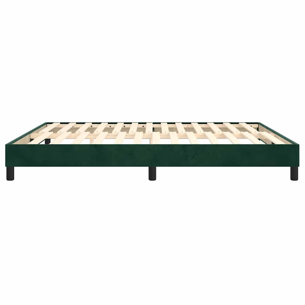 Σκελετός Κρεβατιού με Ελατήρια Πράσινο 180x200εκ. Βελούδινο - Pakobazaar