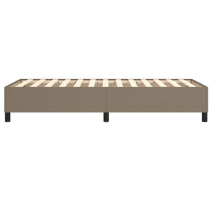 Σκελετός Κρεβατιού με Ελατήρια Taupe 80x200 εκ. Υφασμάτινο