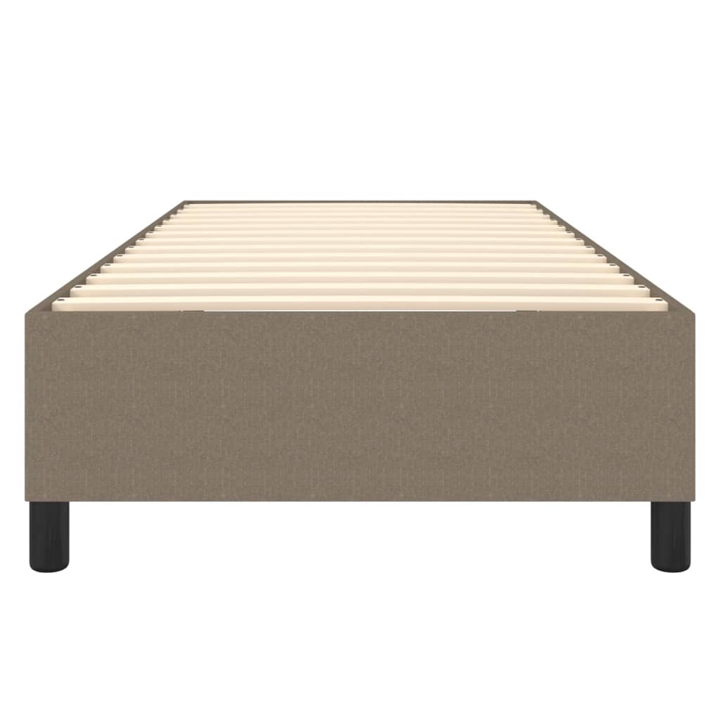 Σκελετός Κρεβατιού με Ελατήρια Taupe 90x190 εκ. Υφασμάτινο