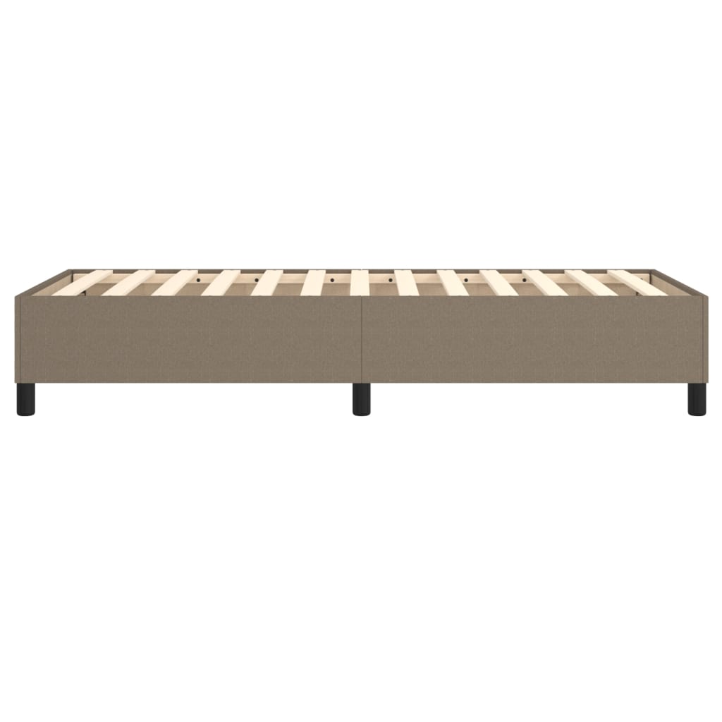Σκελετός Κρεβατιού με Ελατήρια Taupe 90x190 εκ. Υφασμάτινο
