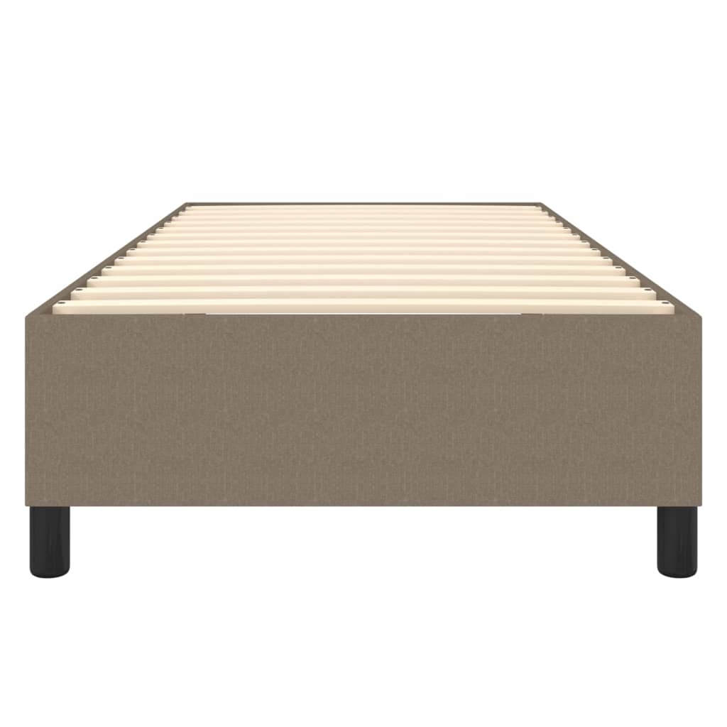 Σκελετός Κρεβατιού με Ελατήρια Taupe 90x200 εκ. Υφασμάτινο