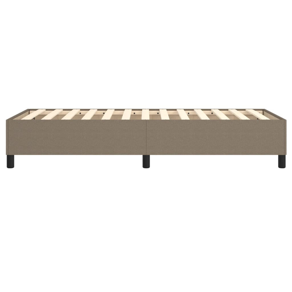 Σκελετός Κρεβατιού με Ελατήρια Taupe 90x200 εκ. Υφασμάτινο