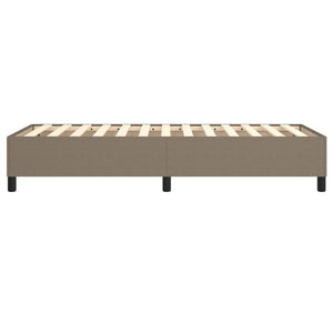 Σκελετός Κρεβατιού με Ελατήρια Taupe 90x200 εκ. Υφασμάτινο