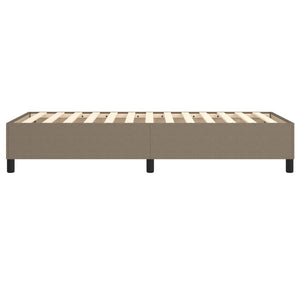 Σκελετός Κρεβατιού με Ελατήρια Taupe 100 x 200 εκ. Υφασμάτινο