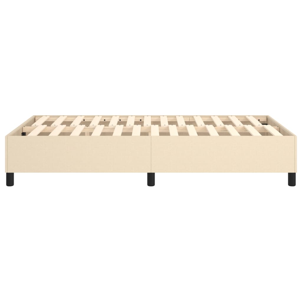 Σκελετός Κρεβατιού με Ελατήρια Κρεμ 120x200 εκ. Υφασμάτινο