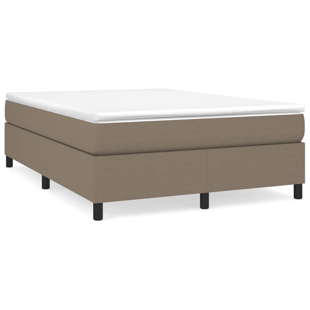 Σκελετός Κρεβατιού με Ελατήρια Taupe 140x190 εκ. Υφασμάτινο