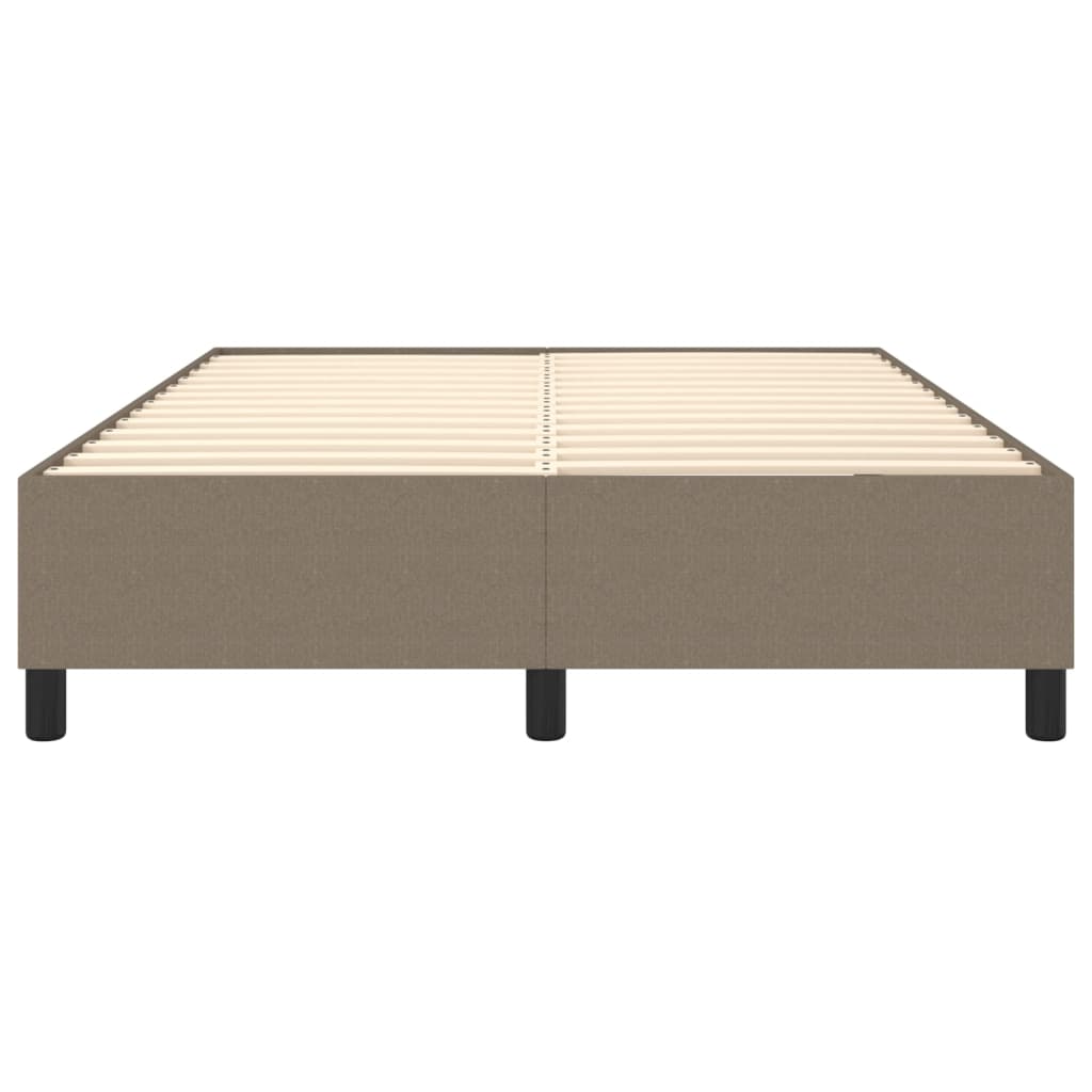 Σκελετός Κρεβατιού με Ελατήρια Taupe 140x190 εκ. Υφασμάτινο
