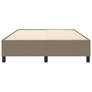 Σκελετός Κρεβατιού με Ελατήρια Taupe 140x190 εκ. Υφασμάτινο